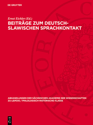 cover image of Beiträge zum deutsch-slawischen Sprachkontakt